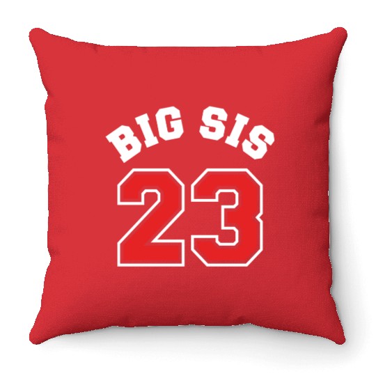 Big Sis 2023 - Big Sister Baby Family Birth Girl Throw Pillows