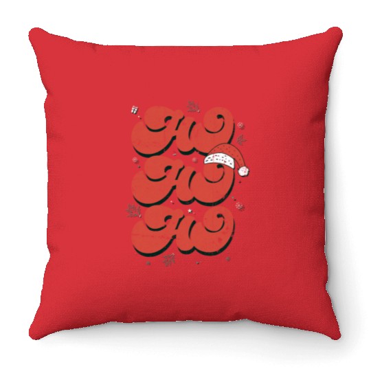 Ho ho ho Throw Pillows