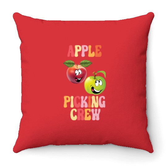 Apple Picking Crew Apple Picking Outfit Apple Throw Pillows