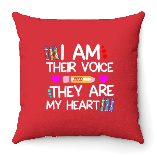 Special Education Teacher Throw Pillows