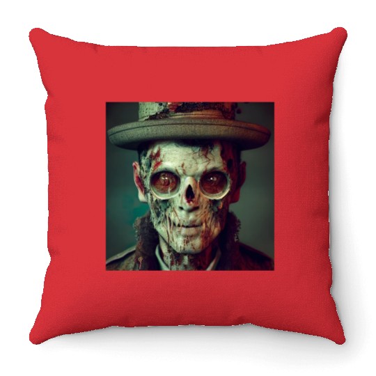 Cowboy Zombie Throw Pillows