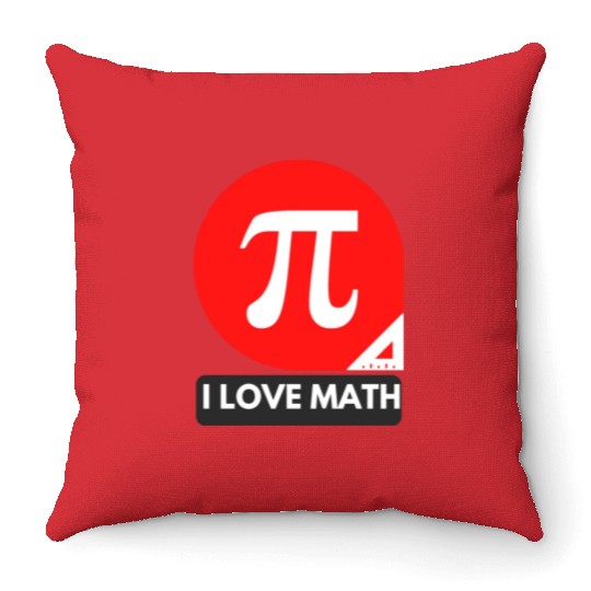 I love Math Throw Pillows
