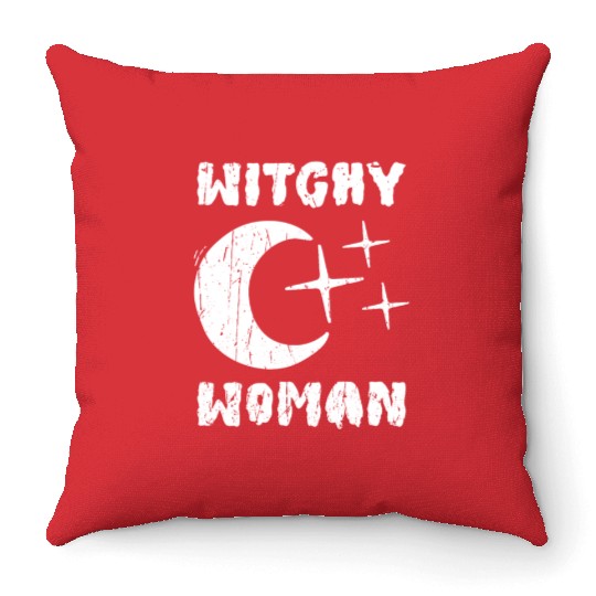 Witchy Woman - witchy Throw Pillows