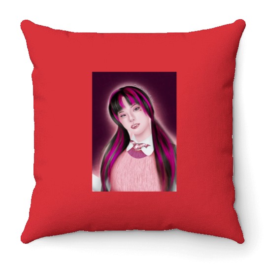 Yeji Itzy Draculaura Monster High Throw Pillows