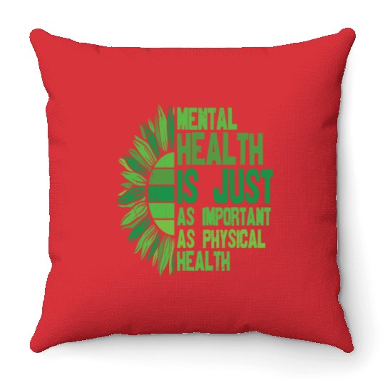 You Are Not Alone Mental Health Awareness Throw Pillows