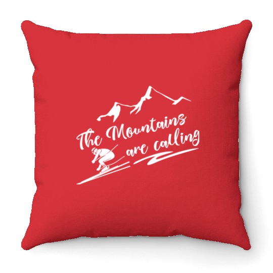 The Mountains Are Calling Throw Pillows