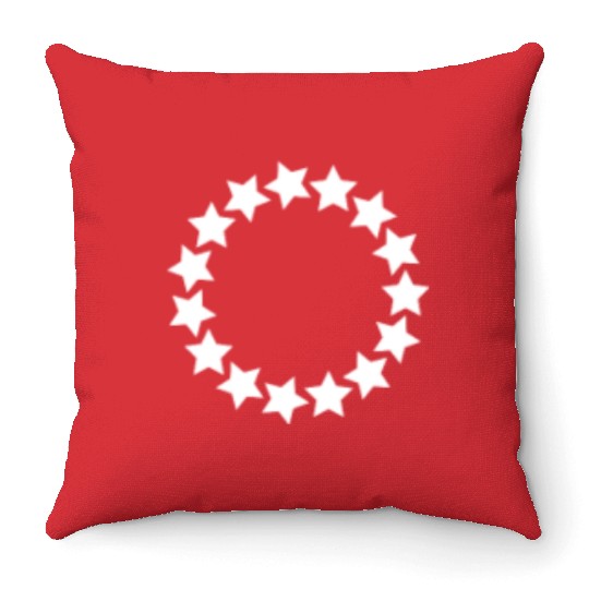 circle shape 6 Throw Pillows