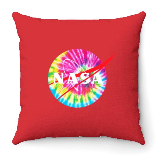 NASA Tie Dye Throw Pillows