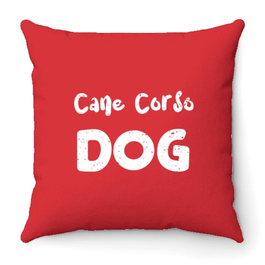 Cane Corso Dog - Dogs Throw Pillows