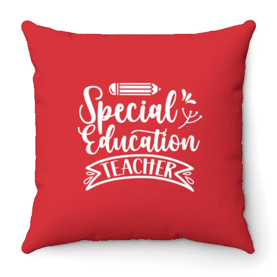 Special Education Teacher Sped Awareness Cute Throw Pillows