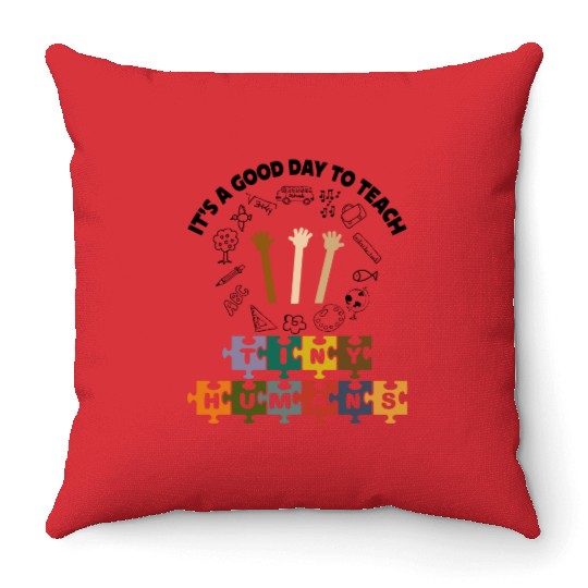 Kindergarten Teacher Throw Pillows, Preschool Teacher Throw Pillows