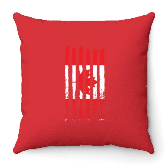 Viva Canada flag love proud canadian people design Throw Pillows