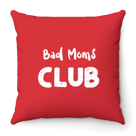 Bad Moms Club - Cheetah Throw Pillows