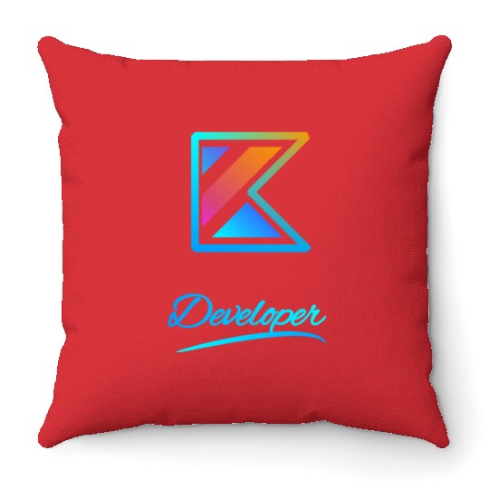 kotlin developer | Unique design | programmer Throw Pillows