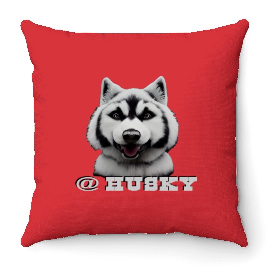 Husky Throw Pillows