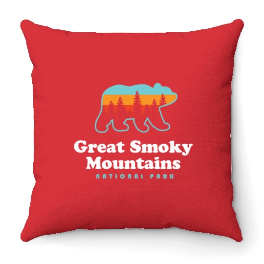 Great Smoky Mountains Bear Great Smoky Mountains Throw Pillows