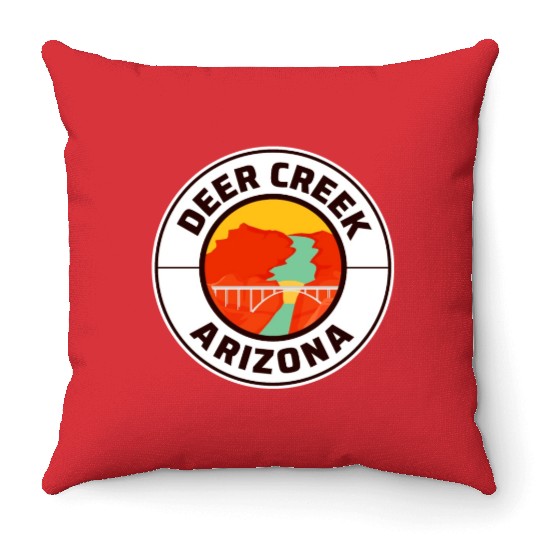 Deer Creek Grand Canyon Arizonna Throw Pillows