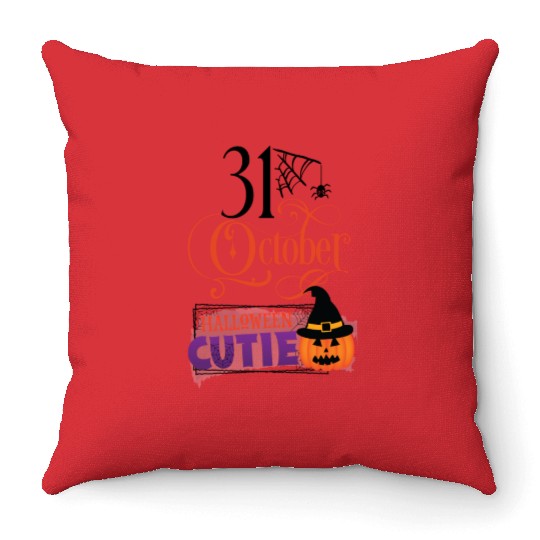 Happy Halloween Throw Pillows