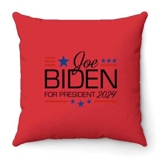 Joe Biden For President 2024 Throw Pillows