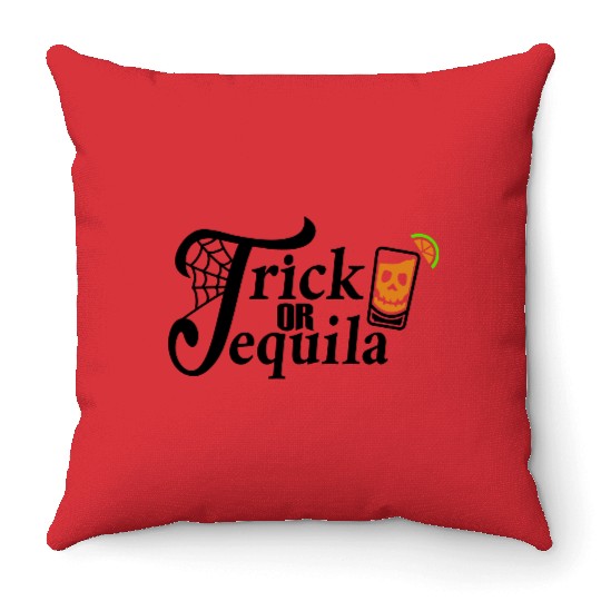 Trick Or Tequila SVG Cut File Throw Pillows