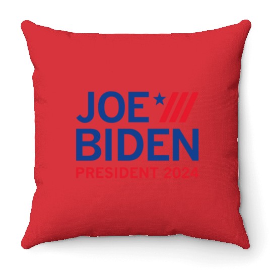 Joe Biden President 2024 Throw Pillows