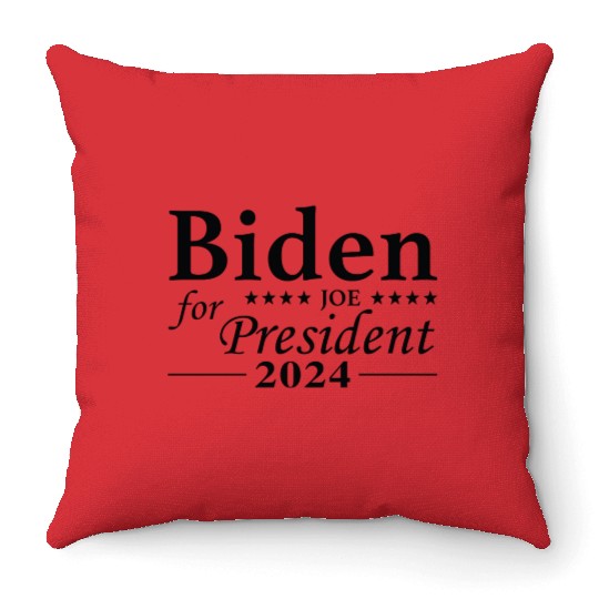 Joe Biden For President 2024 Throw Pillows