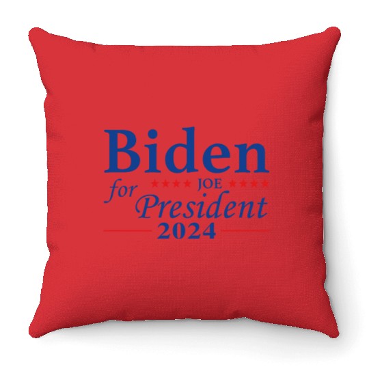Joe Biden For President 2024 Throw Pillows