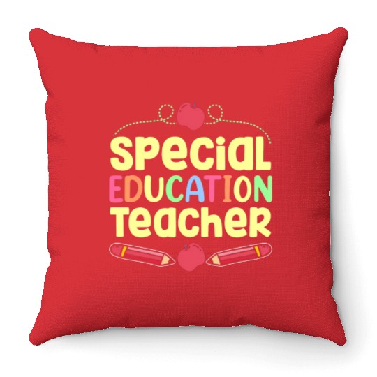 Special Education Teacher Cute Sped Awareness Throw Pillows