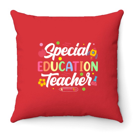 Special Education Teacher Cute Sped Awareness Throw Pillows