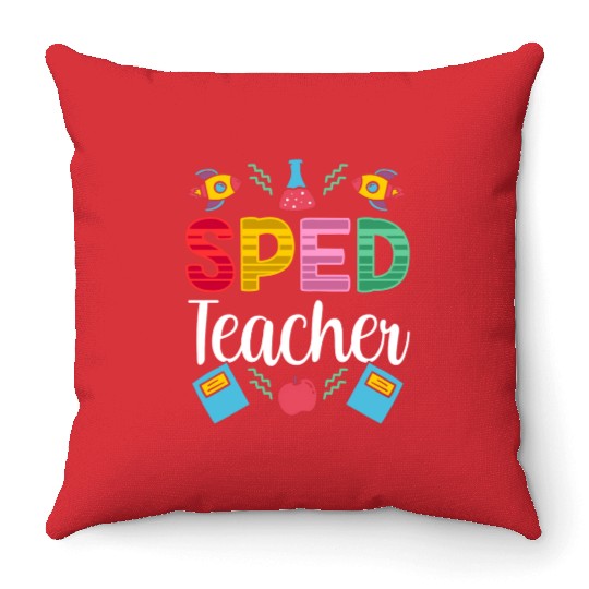 Sped Teacher Awareness Special Education Cute Throw Pillows