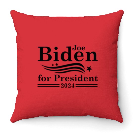 Joe Biden For President 2024 Throw Pillows