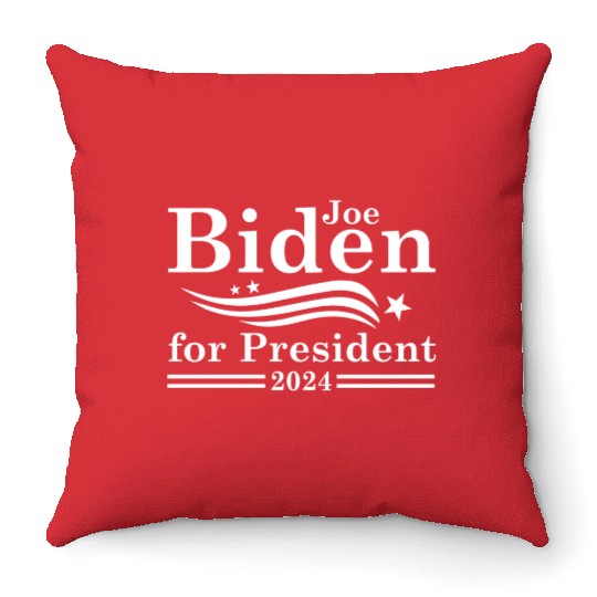 Joe Biden For President 2024 Throw Pillows