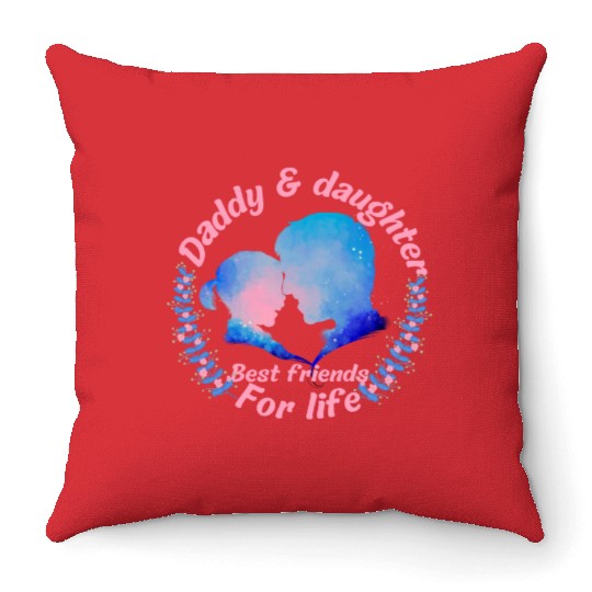 Daddy & daughter Throw Pillows