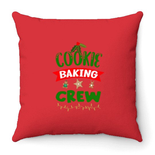 Cookie Baking Crew Throw Pillows