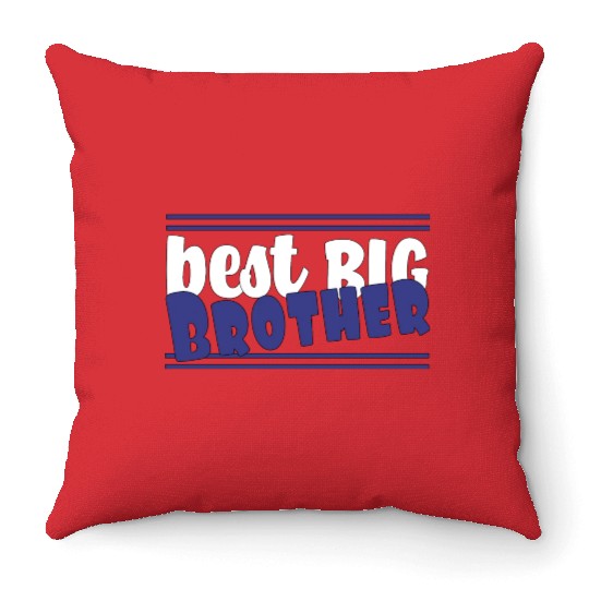 best big brother Throw Pillows