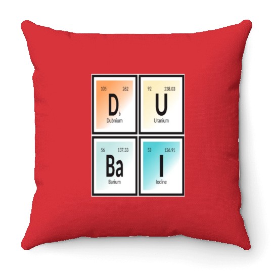 Elements of Dubai Throw Pillows