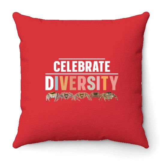 Classic Exotic Jumping Spiders Pet Collector Life Throw Pillows