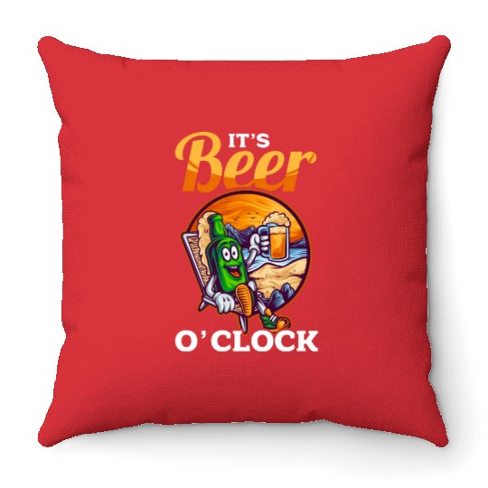 Beer Holidays Men Craft Beer Lover Throw Pillows