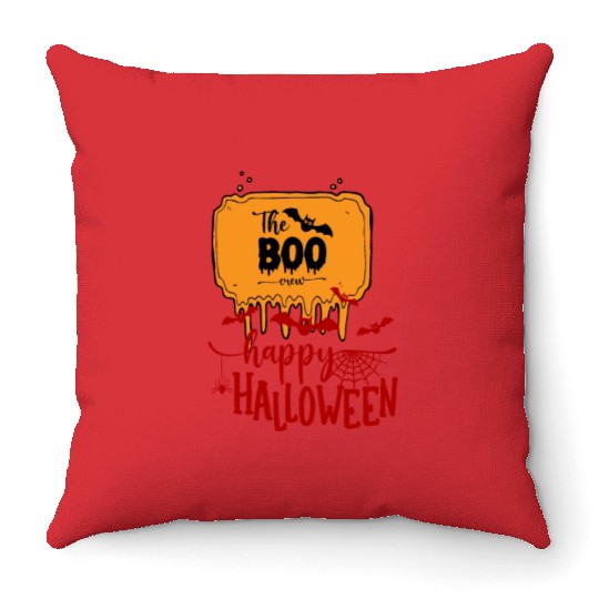 Halloween night story series Throw Pillows