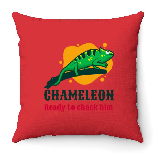 Chameleon Throw Pillows