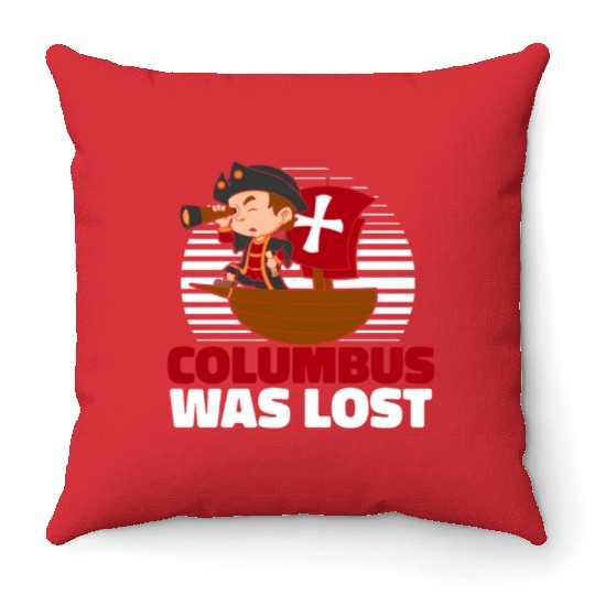 Columbus Day 1492 Throw Pillows