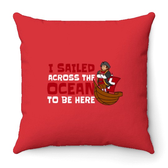 Columbus Day 1492 Throw Pillows