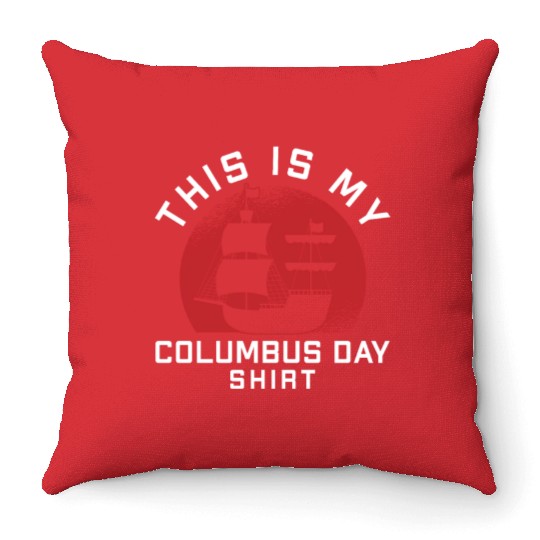 Columbus Day 1492 Throw Pillows