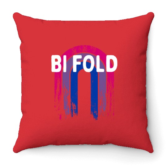 Bi Fold Bisexual LGBTQ Bi Pride LGBT Positivity Throw Pillows
