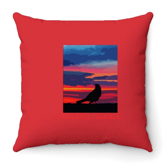 Peaceful Silence Throw Pillows
