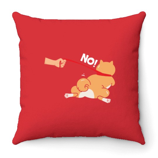 Shiba Inu Japanese Dog Lover Puppy Paw Love Throw Pillows