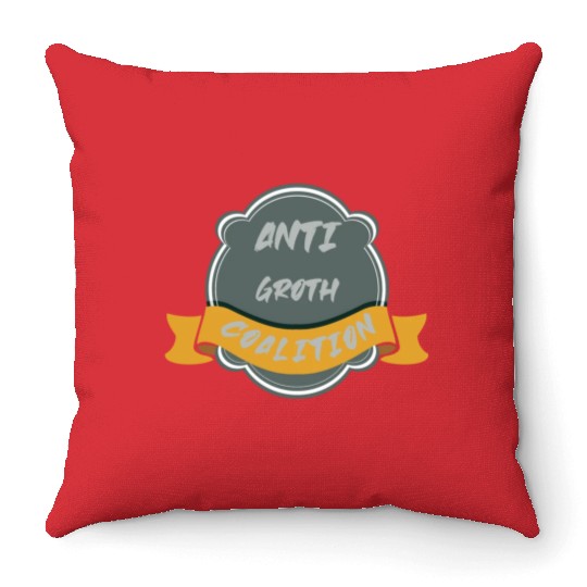 anti growth coalition gift Throw Pillows