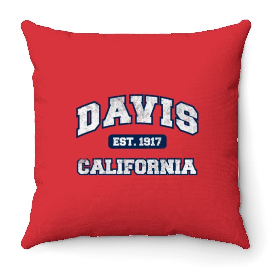 Davis California Davis Ca Throw Pillows