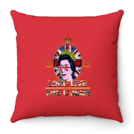 Queen Elizabeth II Rest in Peace Elizabeth Throw Pillows
