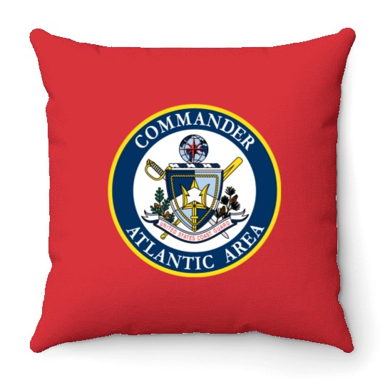 COMMANDER ATLANTIC AREA (U.S. Coast Guard) Throw Pillows